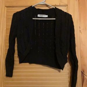 Black bolero sweater